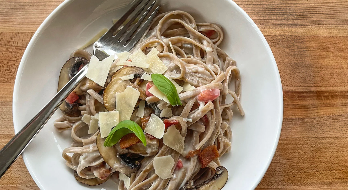 Linguine carbonara