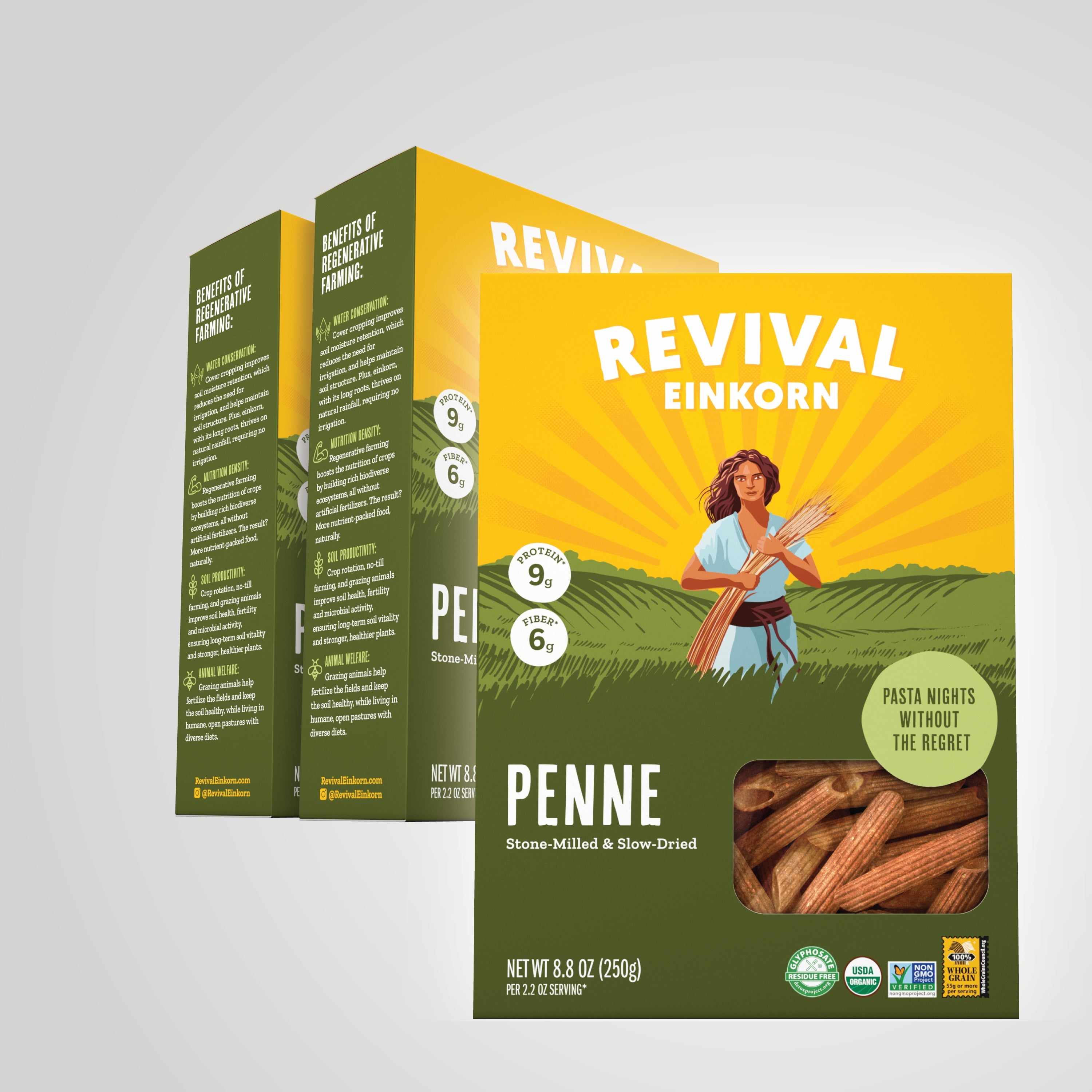 3 boxes of Organic Einkorn Penne