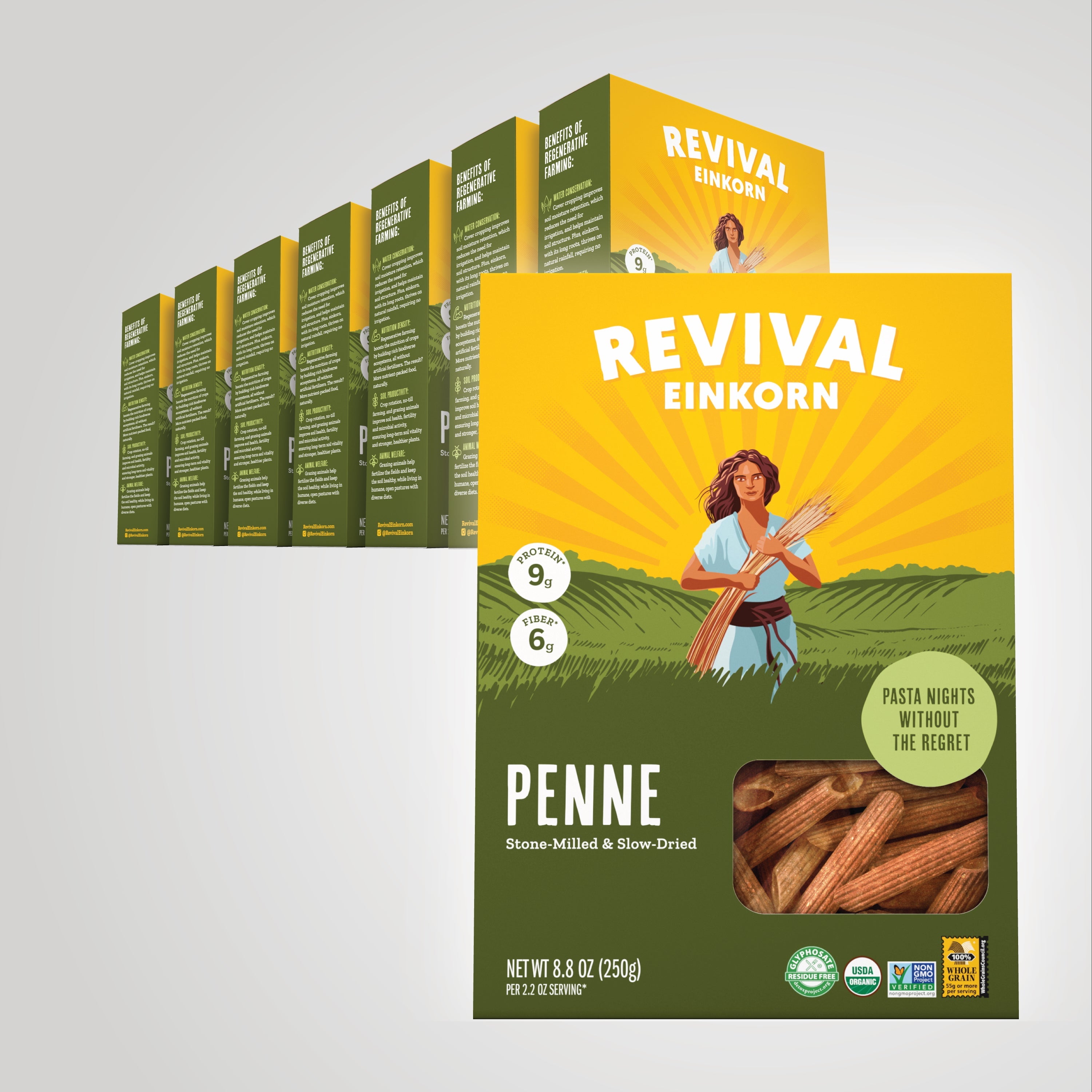 8 boxes of Organic Einkorn Penne